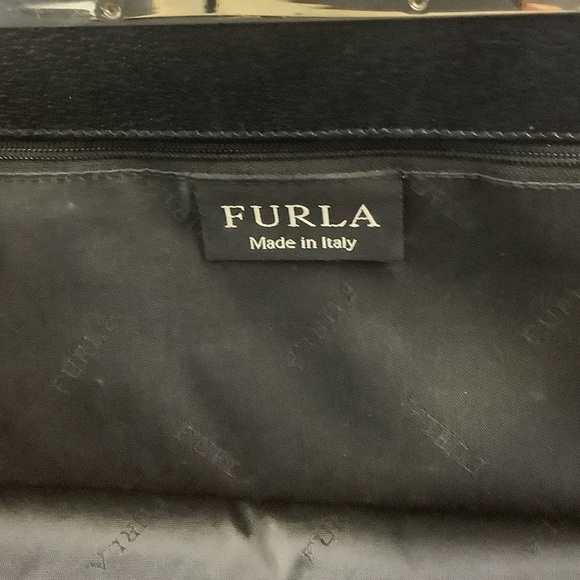 Furla Sleek Black Leather Tote - Picture 9 of 12